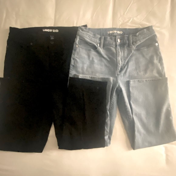 4-pack Lands’ End Petite Cropped Jeans and Cotton Chino Pants - Picture 8 of 15